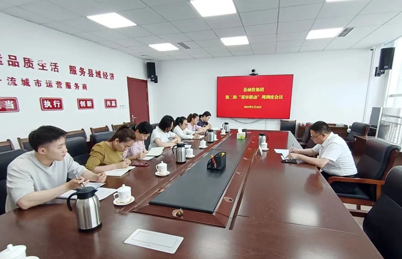 陽信縣城投集團(tuán)：組織召開第二輪“巡審聯(lián)動(dòng)”周調(diào)度會議